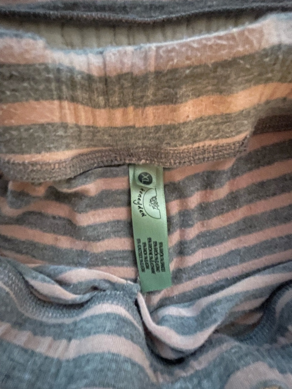 Honeydew Intimates Gray & Pink Striped Racerback Tank and Shorts Sleep Set - Picture 4 of 7